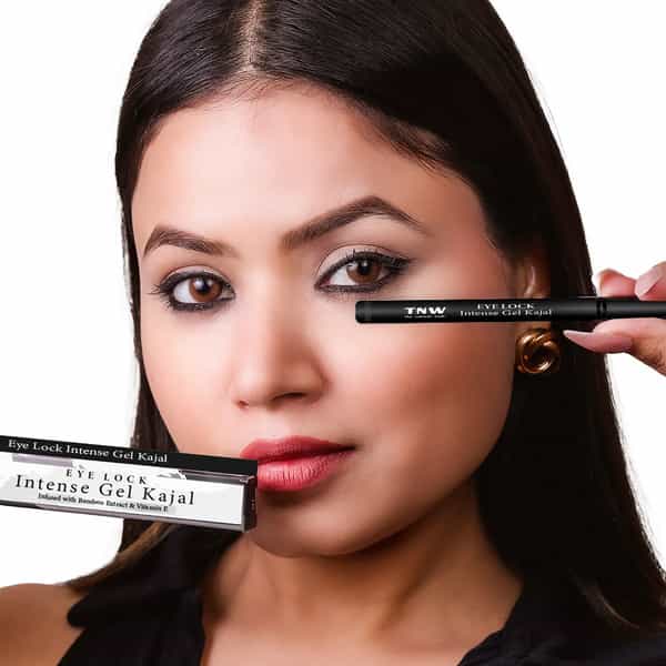 Tnw The Natural Wash Eye Lock Gel Kajal | Waterproof & Smudgeproof Long Wear 0.30 Gm