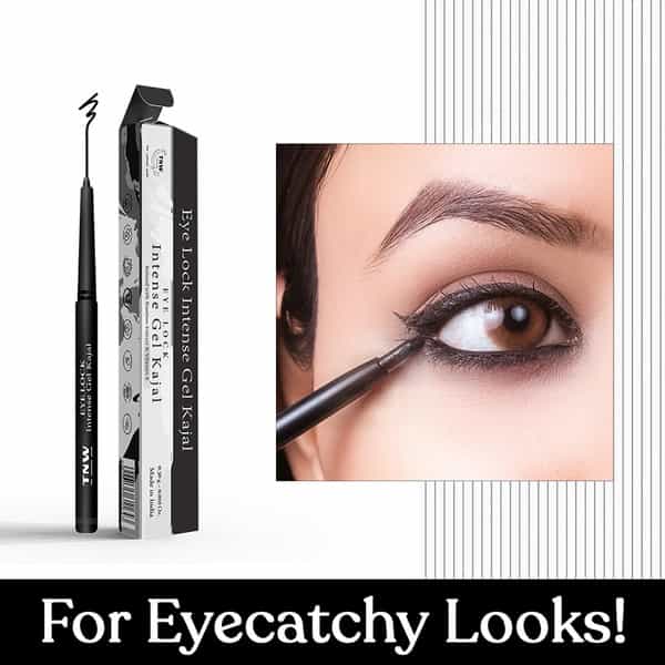 Tnw The Natural Wash Eye Lock Gel Kajal | Waterproof & Smudgeproof Long Wear 0.30 Gm