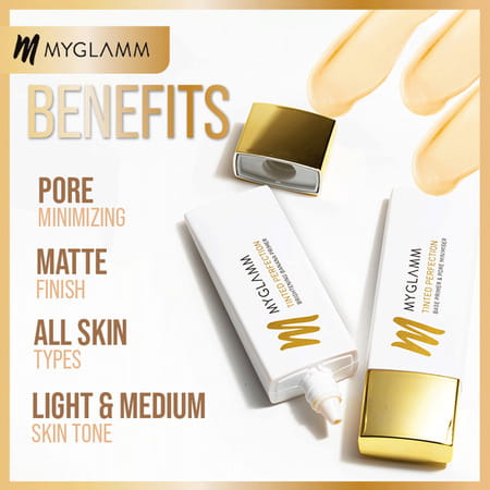 Myglamm Tinted Perfection Brightening Banana Primer-Banana