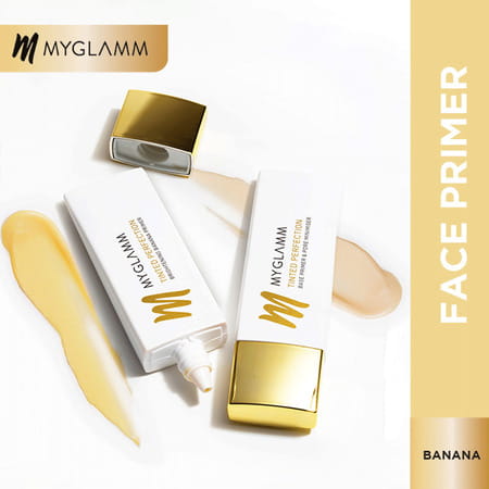 Myglamm Tinted Perfection Brightening Banana Primer-Banana