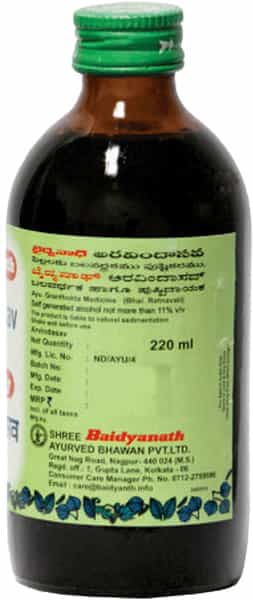 Baidyanath Asli Ayurved Arvindasava (220Ml) (Pack 2) Improve Digestive Natural Constipation Relief
