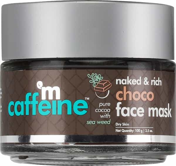 Mcaffeine Hydrating Choco Face Mask - Clay Face Pack With Cocoa Aloe Vera & Seaweed For Dry Skin