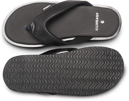 Liveasy Essentials Diabetic & Orthopedic Slippers (Style 2) -Men Black- Size Uk-11