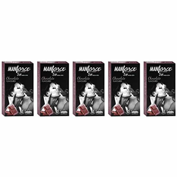Manforce Chocolate Flavor Condom 10 Pcs X Pack Of 5