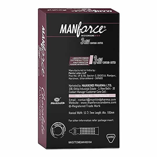 Manforce Chocolate Flavor Condom 10 Pcs X Pack Of 5