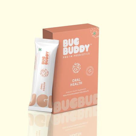 Bug Buddy Oral Health | Oral Probiotic - Fights Mouth Odour/Tooth Decay & Halitosis | 15 Days Pack