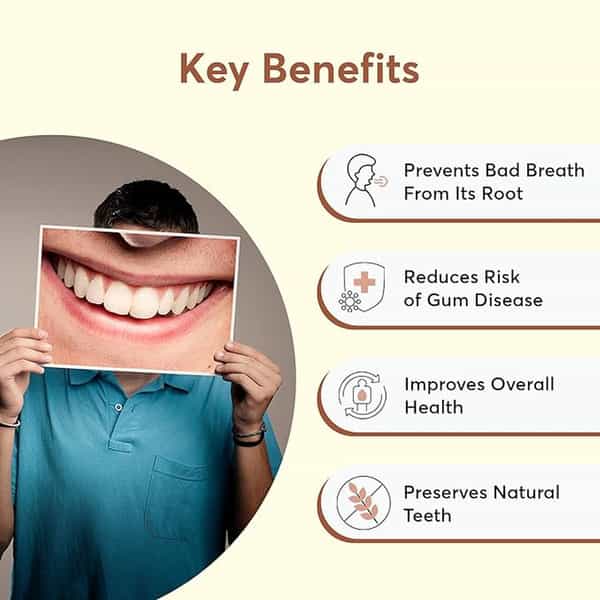 Bug Buddy Oral Health | Oral Probiotic - Fights Mouth Odour/Tooth Decay & Halitosis | 15 Days Pack