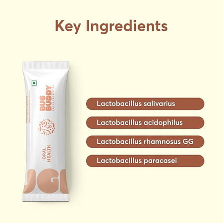 Bug Buddy Oral Health | Oral Probiotic - Fights Mouth Odour/Tooth Decay & Halitosis | 15 Days Pack