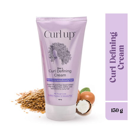 Curl Up Curl Defining Cream | All In One Leave In Conditioner | Wavy & Curly Hair - 150g