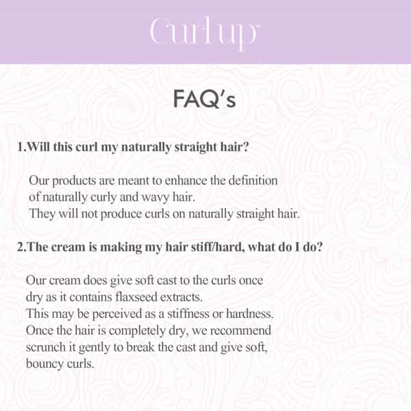 Curl Up Curl Defining Cream | All In One Leave In Conditioner | Wavy & Curly Hair - 150G