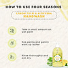 Four Seasons Lemon Tulsi & Aloevera 250Ml | Deep Cleansing Ayurvedic Handwash (Pack Of 3)