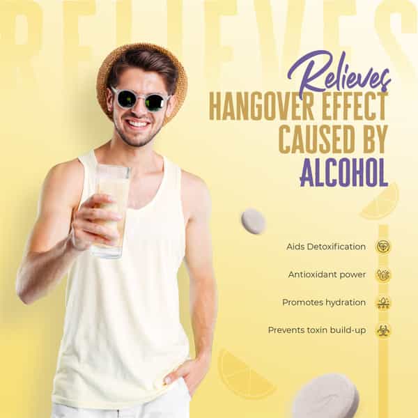 Makalu Alcotox Before & After Party Hangover Cure/Recovery Tablets - Lime & Lemon - 14 Each|2 Packs