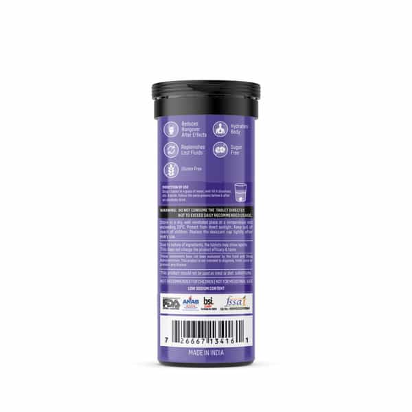 Makalu Alcotox Before & After Party Hangover Cure/Recovery Tablets - Lime & Lemon - 14 Each|2 Packs