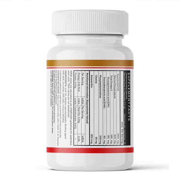 Inlife Krill Oil (Superba) Phospholipid Omega 3 With Astaxanthin 500 Mg - 30 Capsules