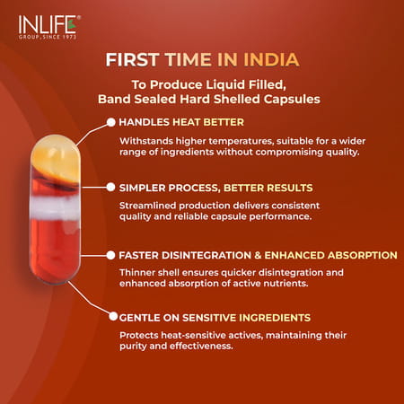 Inlife Krill Oil (Superba) Phospholipid Omega 3 With Astaxanthin 500 Mg - 30 Capsules