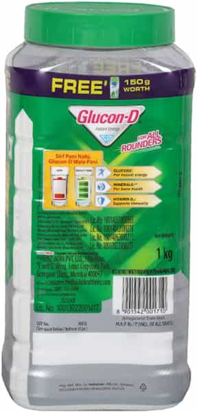 Glucon-D Plain 1 Kg Powder With Nycil 150 Gm