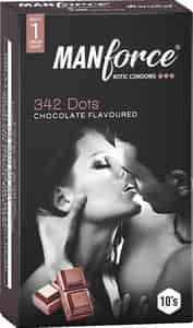 Manforce Xotic 342 Dots Chocolate Flavour Condoms 10 No's