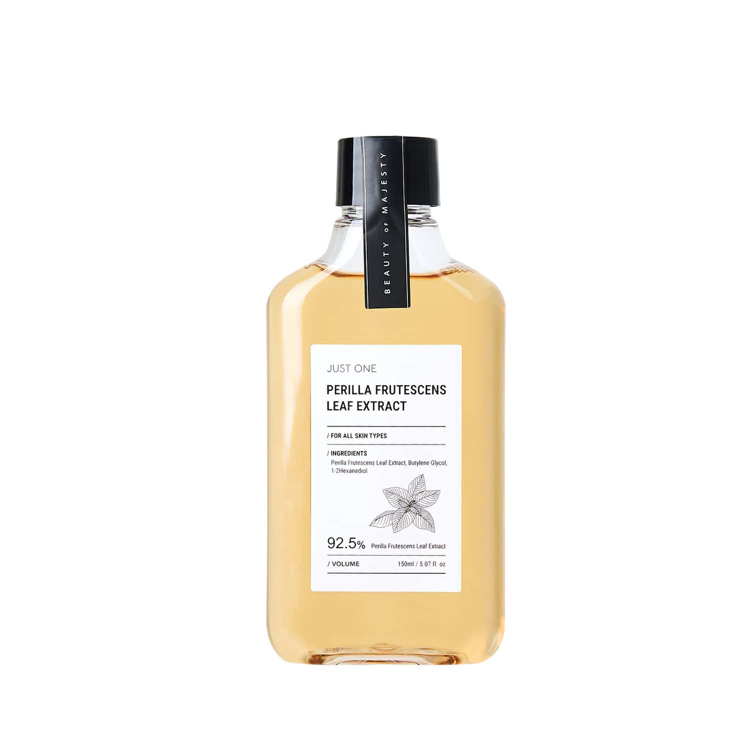 B.o.m Just One Perilla Frutescens Leaf Extract - Facial Toner With 100% Herbal Extract - 150ml