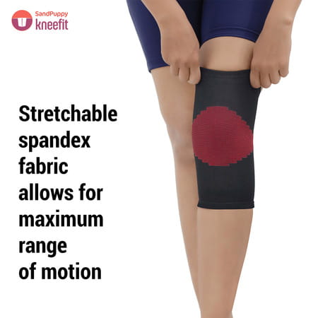 Sandpuppy New Kneefit Medium - Knee Compression Support For Men & Women Breathable Fabric