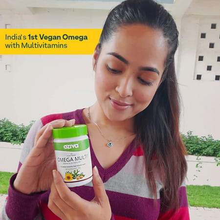 Oziva Plant Based Omega Multi 30 Capsules | Better Immunity Brain & Heart Health