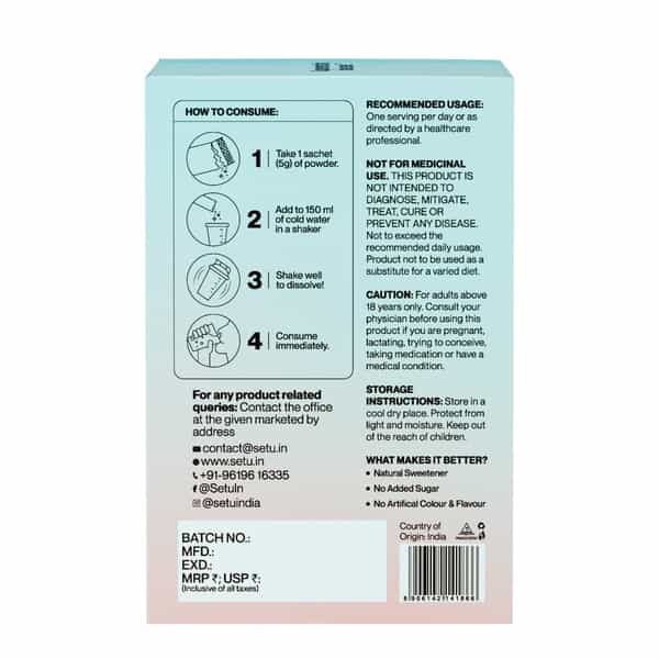 Setu Skin Acneclear+ | Bifiacnel Probiotics | Chasteberry & Chamomile | Green Apple - 30 Sachets