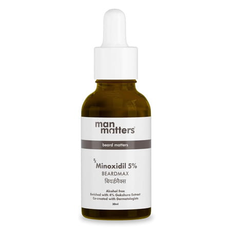 Man Matters Beardmax Growth Serum | 5% Minoxidil | Solves Uneven & Patchy Beard | 30ml