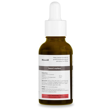 Man Matters Beardmax Growth Serum | 5% Minoxidil | Solves Uneven & Patchy Beard | 30ml