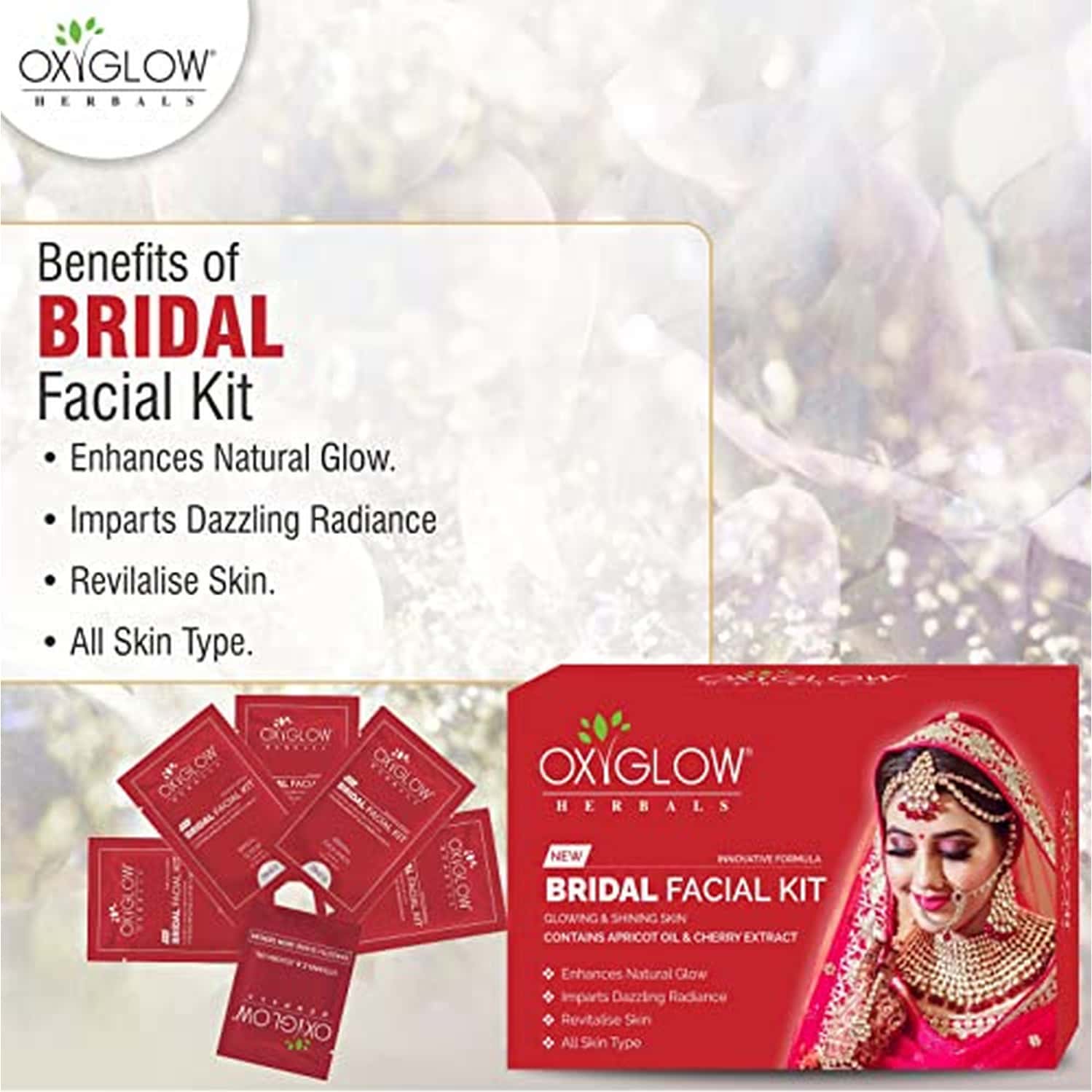 Buy OXYGLOW HERBALS FACIAL KIT BRIDAL 260 GRAM Online & Get Upto 60