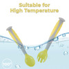 R For Rabbit Safe Feed Flexi Spoon Set Yellow Grey