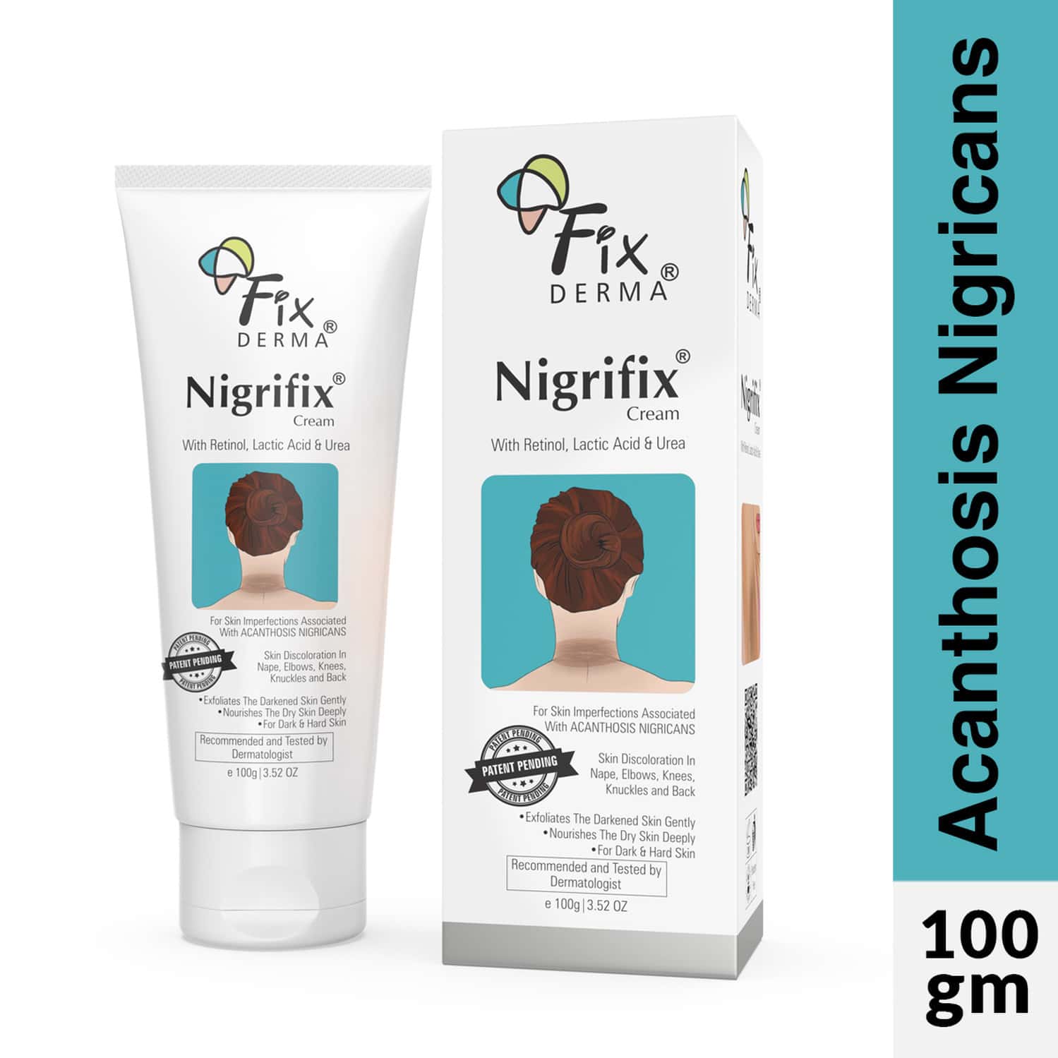 Fixderma Nigrifix Cream For Acanthosis Nigricans For Dark Neck Ankles - 100g