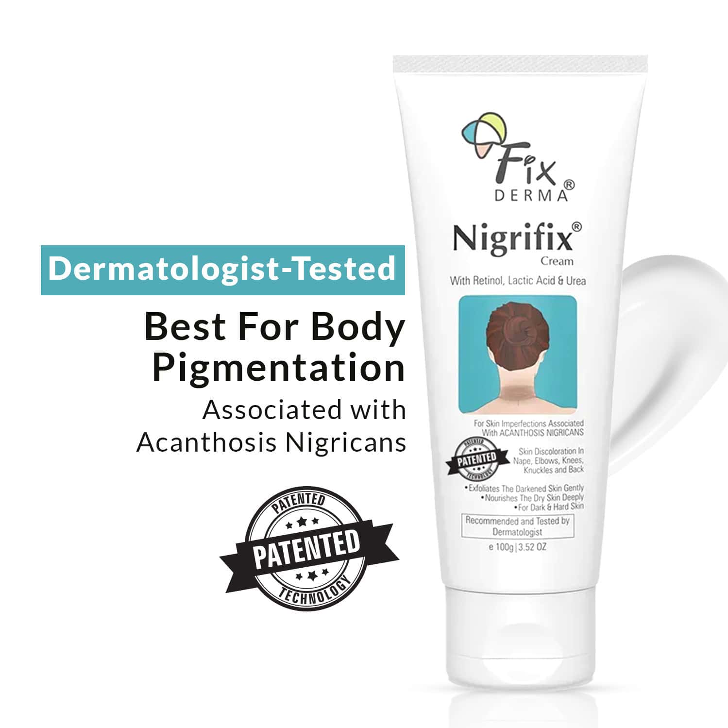 Fixderma Nigrifix Cream For Acanthosis Nigricans For Dark Neck Ankles - 100g