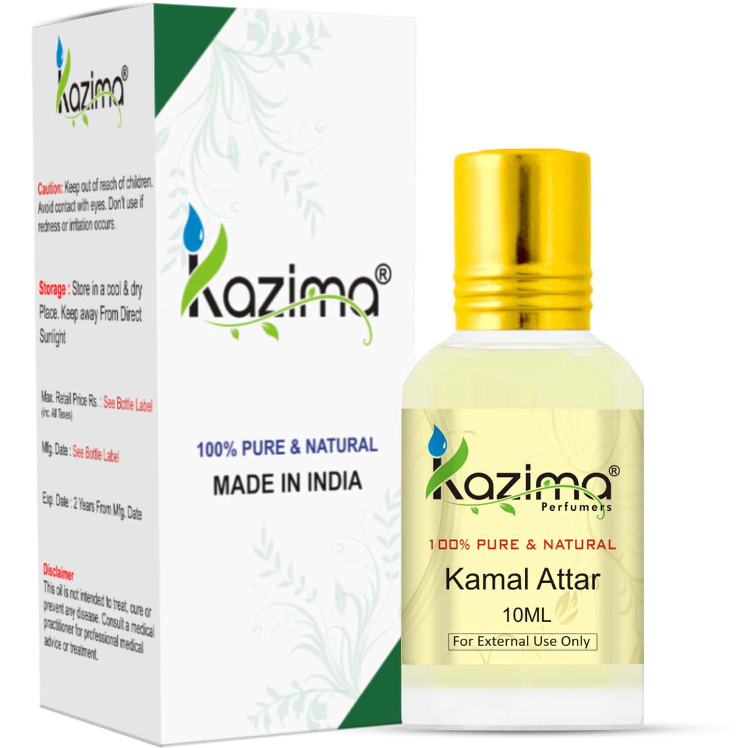 Buy KAZIMA KAMAL PERFUME FOR UNISEX PURE NATURAL (NON-ALCOHOLIC