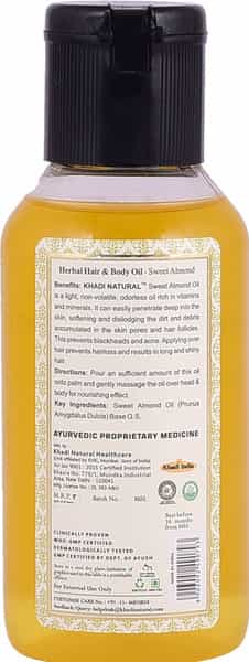 Khadi Natural Sweet Almond Oil 100Ml