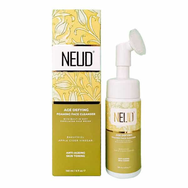 Neud Age Defying Foaming Face Cleanser With Apple Cider Vinegar And Bakuchiol - 1 Pack (150Ml)