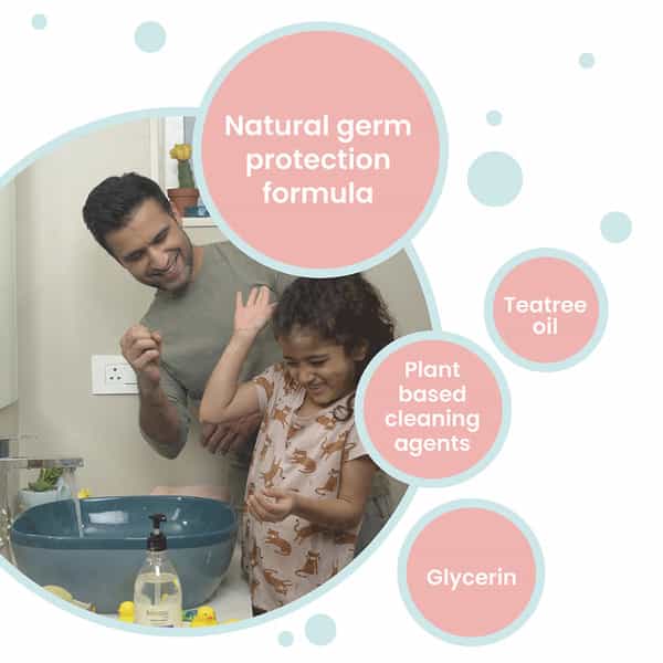 Koparo Hand Wash - Aloe & Green Tea Natural Germ Protection - Ph Controlled & Hypoallergenic 500Ml