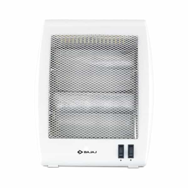 Bajaj Rhx-2 Halogen Heater | 2 Heat Settings-400W/800W | Noiseless Operation | Duraelement (White)