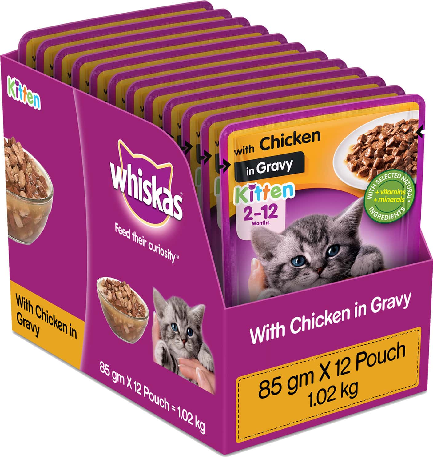 Buy WHISKAS KITTEN (2-12 MONTHS) DRY CAT FOOD FOOD OCEAN FISH