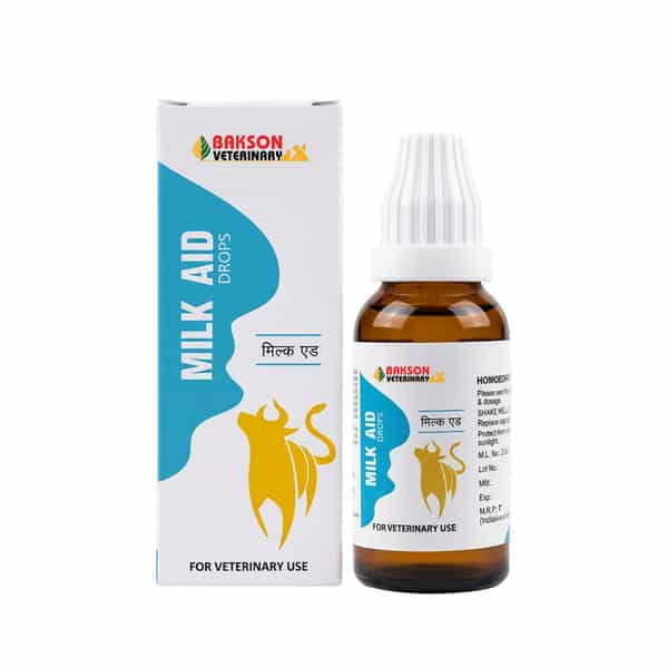 Baksons Homoeopathy Milk Aid Drops For Veterinary Use 30 Ml