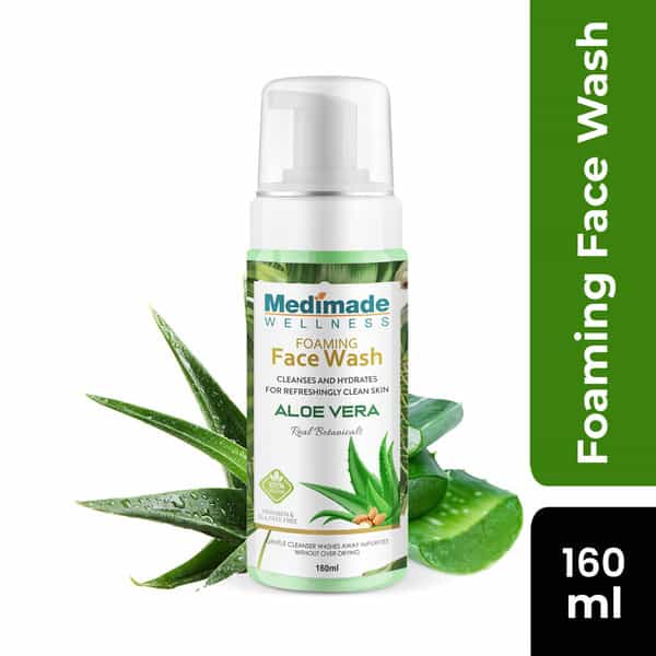 Medimade Aloevera Foaming Face Wash - 160 Ml