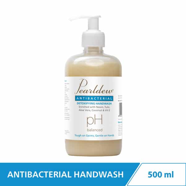 Pearldew Antibacterial Detoxifying Hand Wash 500 Ml | Neem & Tulsi (Pack Of 4)