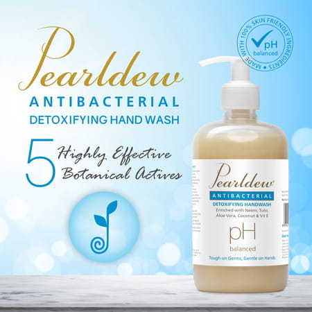 Pearldew Antibacterial Detoxifying Hand Wash 500 Ml | Neem & Tulsi (Pack Of 4)