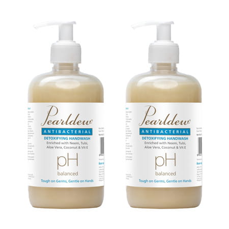 Pearldew Antibacterial Detoxifying Hand Wash 500 Ml | Neem & Tulsi (Pack Of 4)