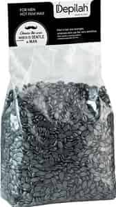 Depilah Brazilian Hot Film Wax - 1 Kg Silver Stripless Wax (men) Made In Italy