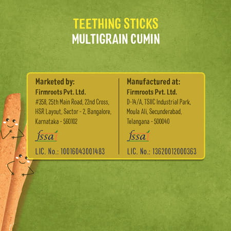 Timios Teething Sticks - Multigrain Cumin