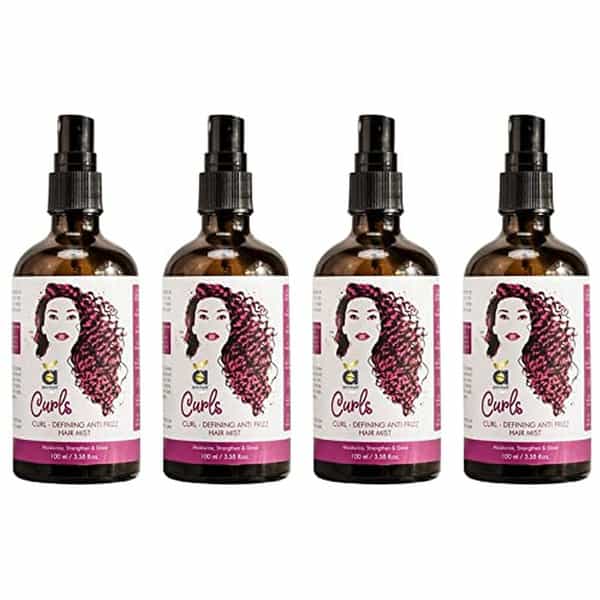 Anveya Men's And Women's Curls Hair Mist Spray 100Ml X Pack Of 4