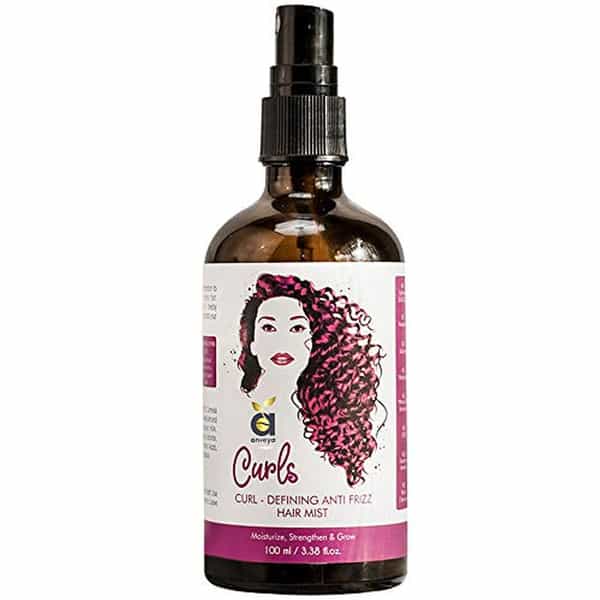 Anveya Men's And Women's Curls Hair Mist Spray 100Ml X Pack Of 4