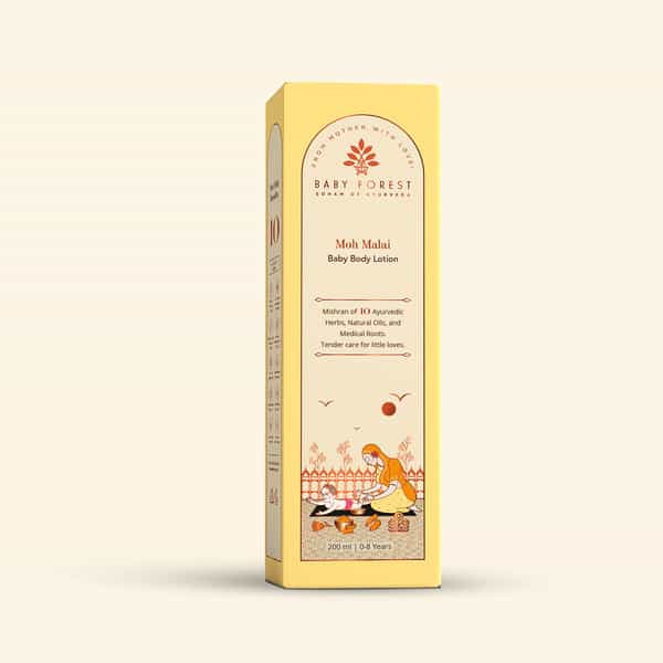 Baby Forest Moh Malai Baby Body Lotion 200Ml With 10 Ayurvedic Herbs