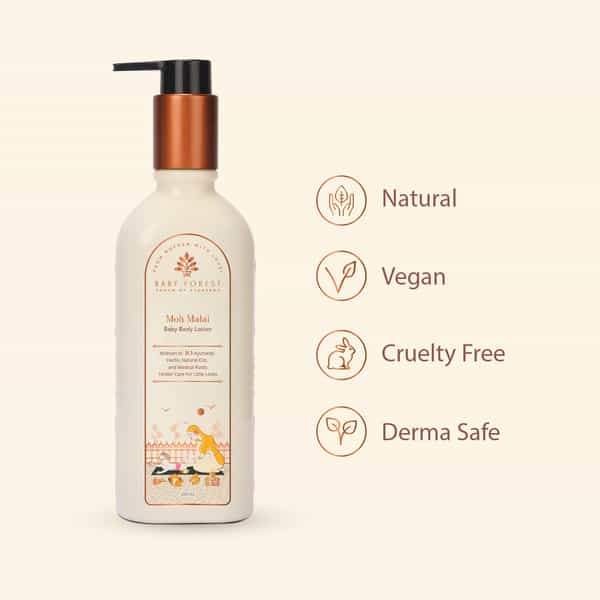 Baby Forest Moh Malai Baby Body Lotion 200Ml With 10 Ayurvedic Herbs