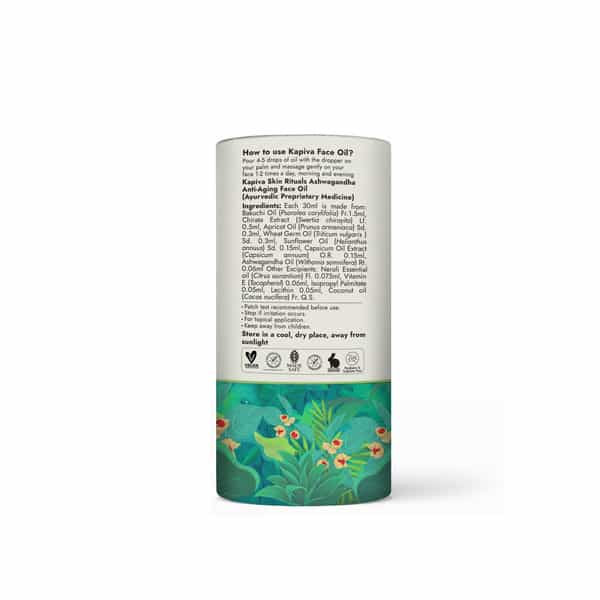 Kapiva Ashwagandha Anti-Aging Face Oil (30 Ml) | Plant Based Retinol