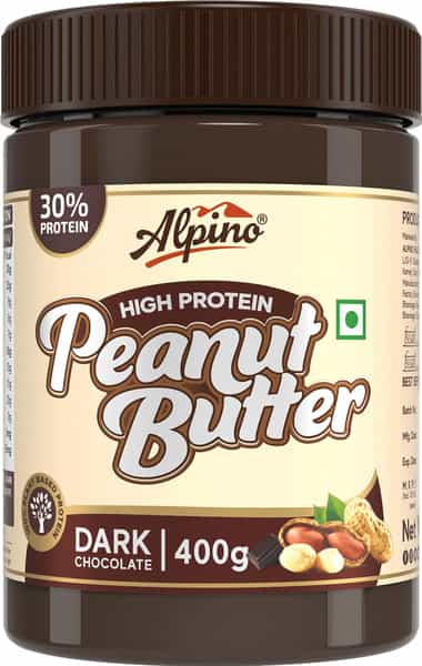 Alpino High Protein Dark Chocolate Peanut Butter Smooth 400 G | 100% Plant Based